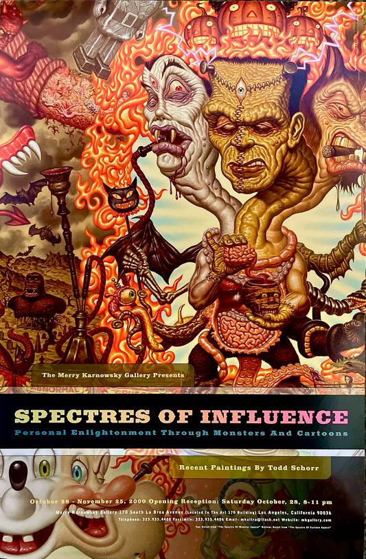 Todd Schorr "Spectres of Influence" Two Sided Show Poster (Signed)