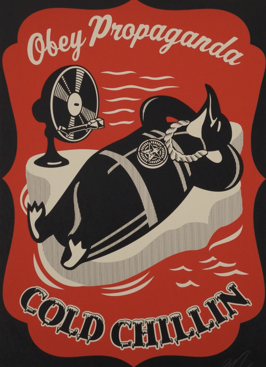 Shepard Fairey 'Cold Chillin'' (Red)
