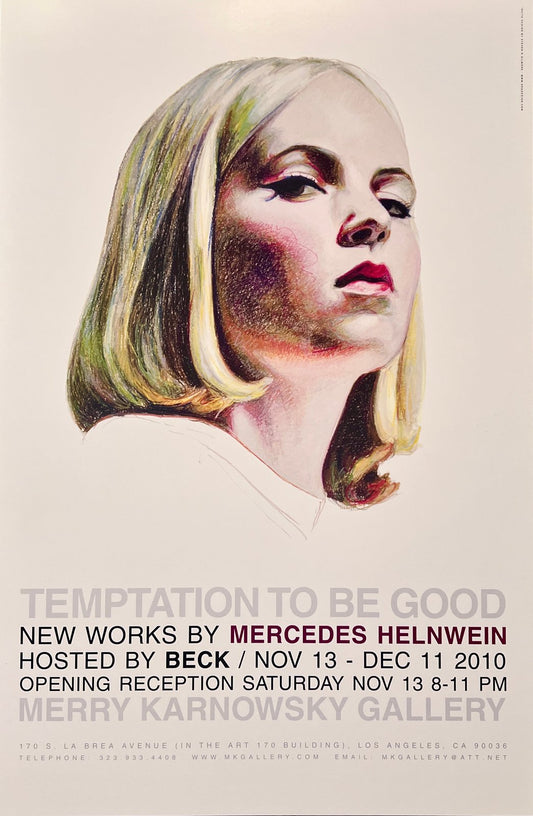 Mercedes Helnwein 'Temptation to Be Good' Show Poster