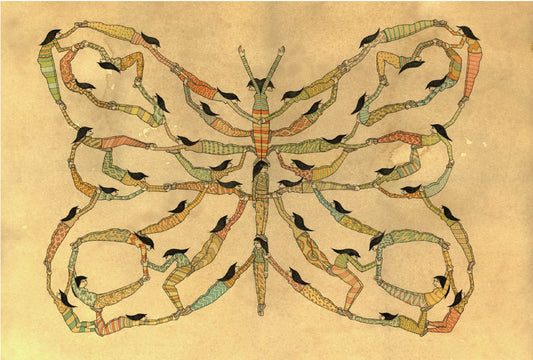 Mel Kadel 'Butterflyers' Unframed