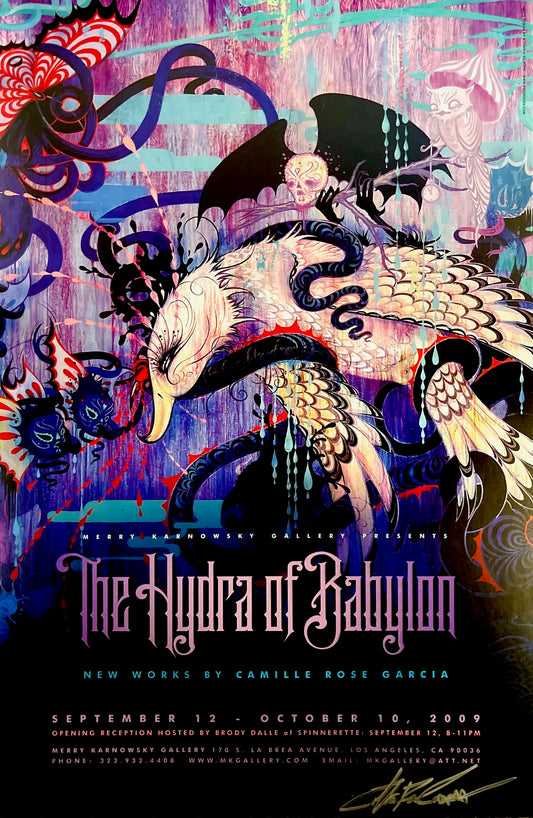 Camille Rose Garcia "The Hydra of Babylon" Show Poster (Signed)