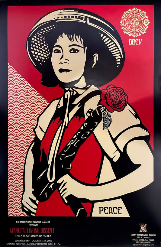 Shepard Fairey "Manufacturing Dissent" Show Poster