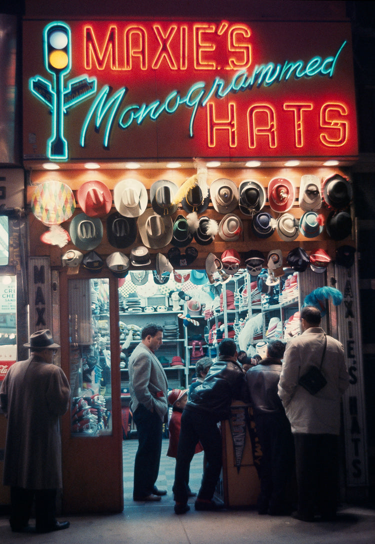 Henri Dauman 'Maxie's Hats, NYC, 1960'