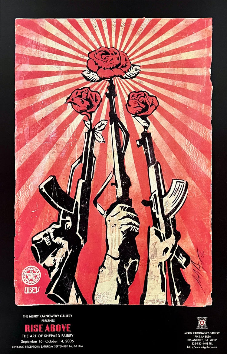 Shepard Fairey 'Rise Above' Show Poster