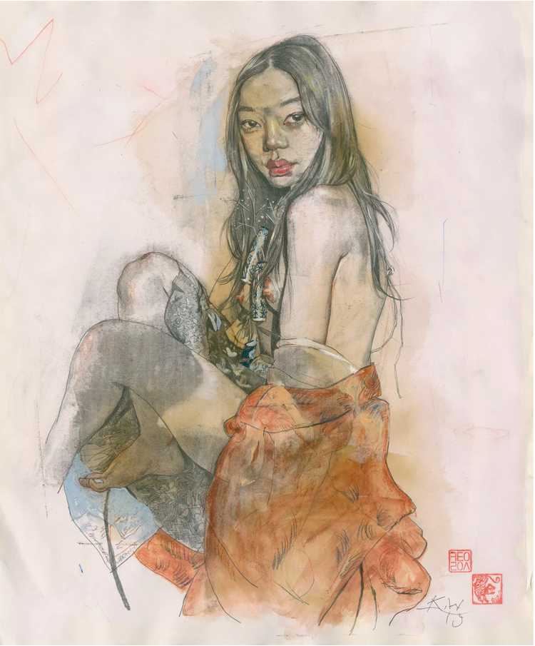 Kent Williams 'Porcelain Pose'