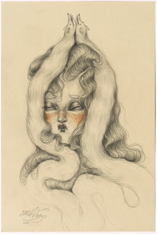 Miss Van: "Retrato con zorritos, 2021"