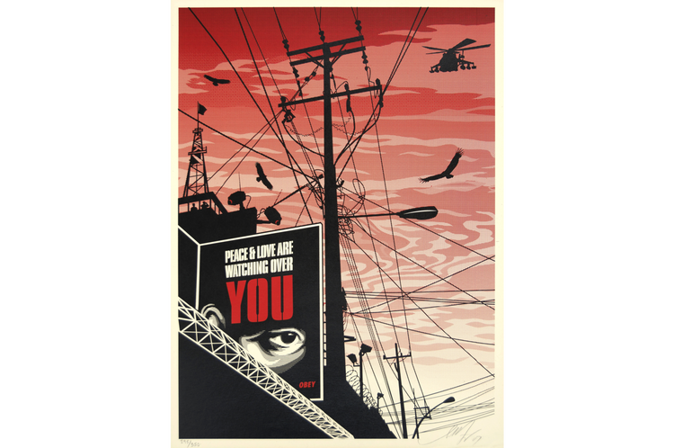 Shepard Fairey 'Big Brother City'