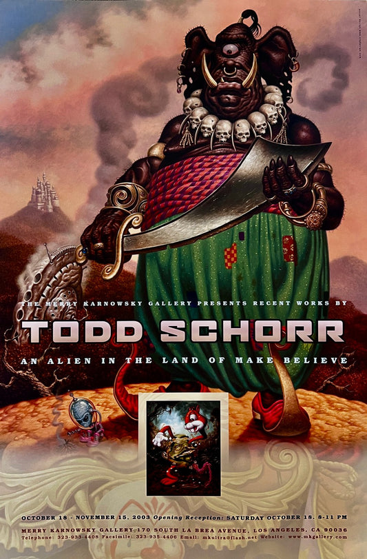 Todd Schorr 'An Alien in the Land of Make Believe' Show Poster