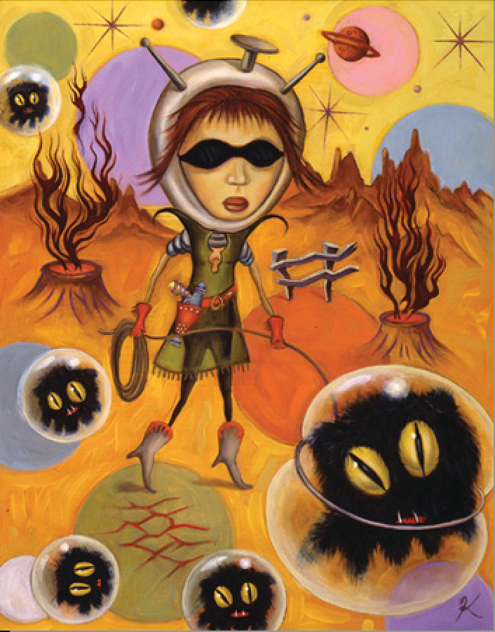 Kathy Staico Schorr 'Bubblecat Roundup'