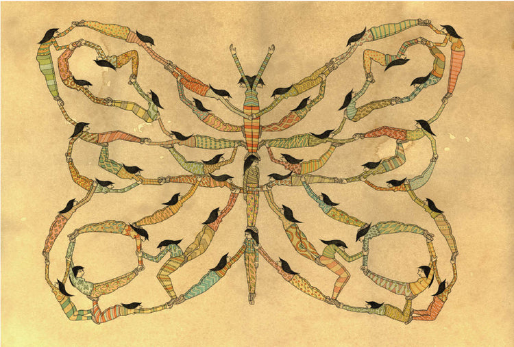 Mel Kadel 'Butterflyers' Unframed