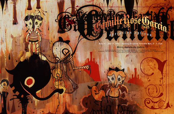 Camille Rose Garcia "Operation Opticon" Show Poster