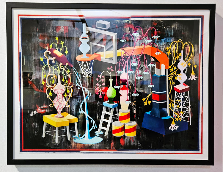 J. Otto Seibold 'I WATCH A LOT OF BASKETBALL' print