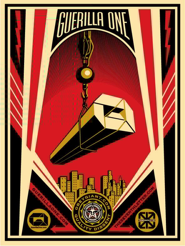 Shepard Fairey 'GUERILLA ONE X THE SEVENTH LETTER COLLABORATION'